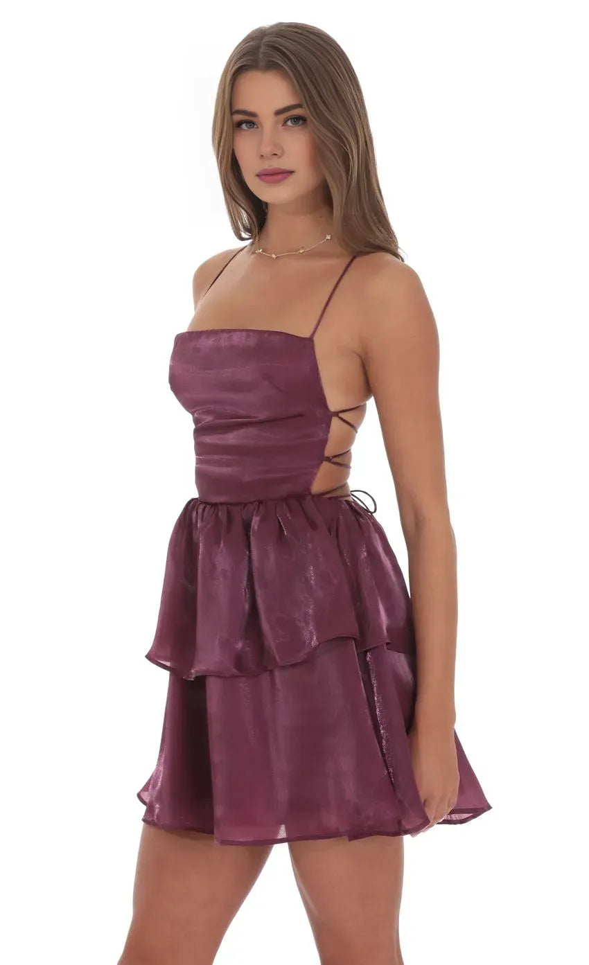 Vintage A-Line Halter Neck Sleeveless Up Short-Mini Homecoming Dress