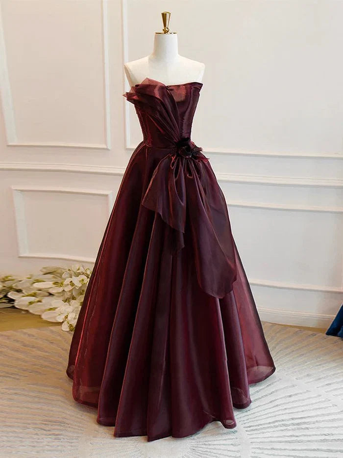 Vintage A-Line/Princess Off the Shoulder Cap Sleeves Up Sweep/Brush Train Party Dresses