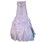 Mermaid Prom Dress With Beaded Satin Light Purple Ruched Bodice And Corset Back For Elegant Teens