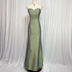 Mermaid Prom Dress Iridescent Olive Green Floor Length Strapless Sweetheart For Prom Queens Glamour