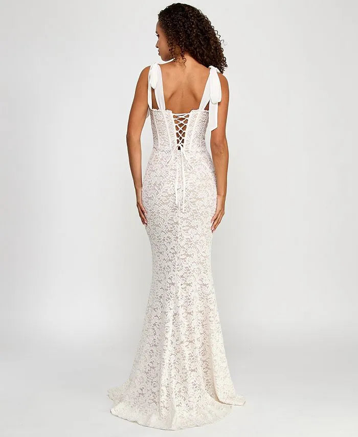 Vintage Mermaid Sweetheart Sleeveless Solid Color Floor-Length Wedding Dresse