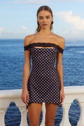 Vintage Sheath/Column Off the shoulder Sleeveless Backless Short-Mini Homecoming Dress