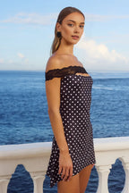 Vintage Sheath/Column Off the shoulder Sleeveless Backless Short-Mini Homecoming Dress