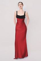 Dress A-line Back Zipper Floor Length Maxi Dress Sleeveless Elegant Regular Straps Backless Prom Dress