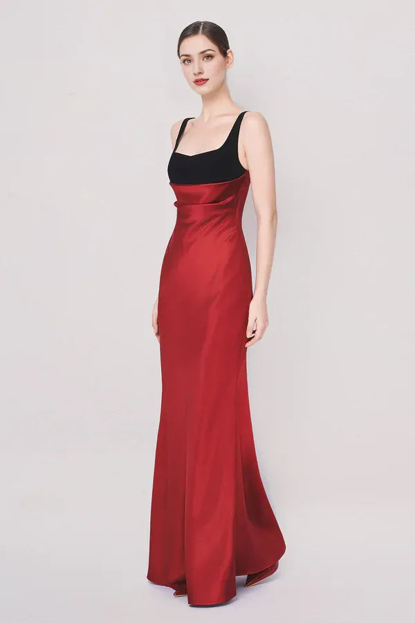 Dress A-line Back Zipper Floor Length Maxi Dress Sleeveless Elegant Regular Straps Backless Prom Dress