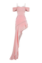 Dress Asymmetric Layered Floor Length Maxi Dress Sleeveless Elegant Spaghetti Straps Backless Prom Dress