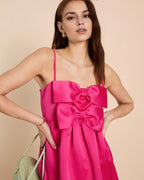 Dress Chic A-Line Knee-Length Sleeveless Cocktail Dresses Square Bow knot Backless Homecoming Dress