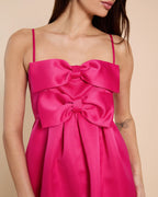 Dress Chic A-Line Knee-Length Sleeveless Cocktail Dresses Square Bow knot Backless Homecoming Dress