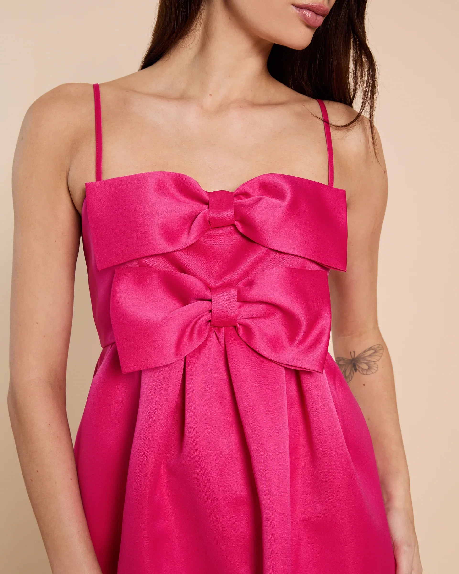 Dress Chic A-Line Knee-Length Sleeveless Cocktail Dresses Square Bow knot Backless Homecoming Dress