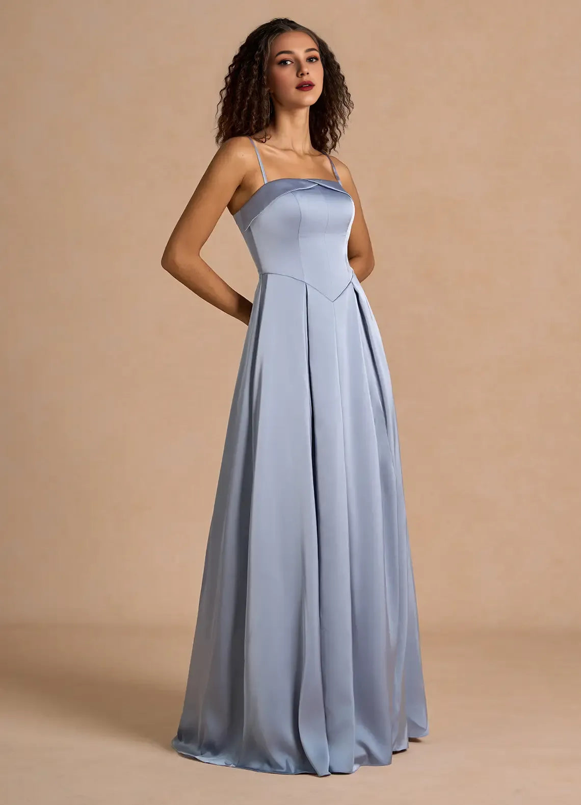 Dress Classic Off-the-Shoulder Elegant Maxi Dress Prom Dress Modern A-Line Pleats Evening Dress