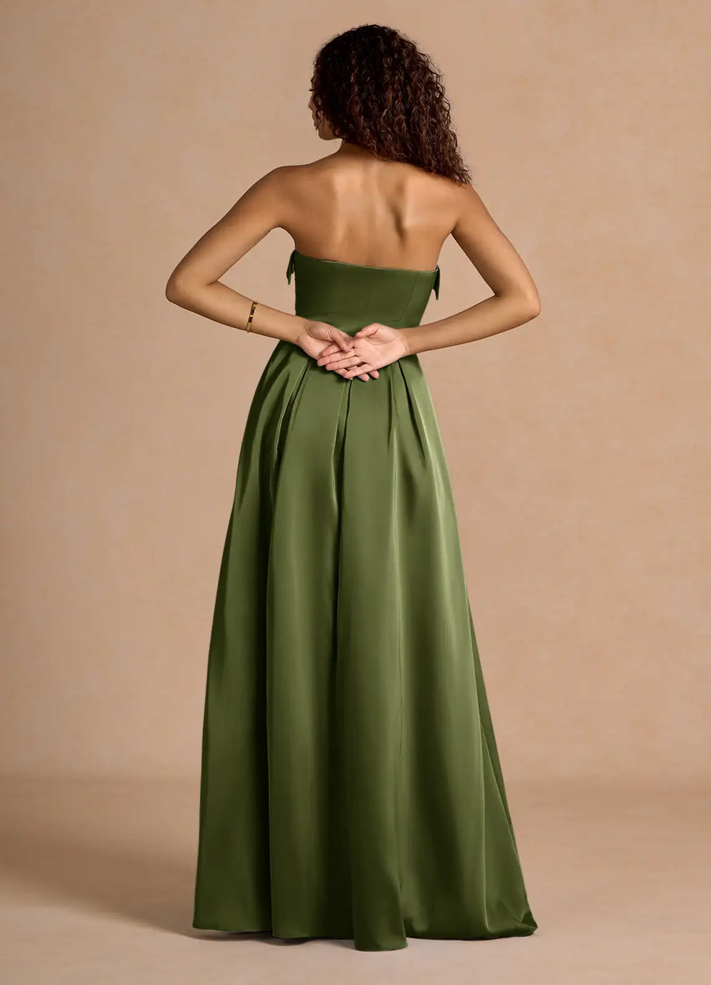 Dress Classic Off-the-Shoulder Elegant Maxi Dress Prom Dress Modern A-Line Pleats Evening Dress