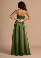 Dress Classic Off-the-Shoulder Elegant Maxi Dress Prom Dress Modern A-Line Pleats Evening Dress