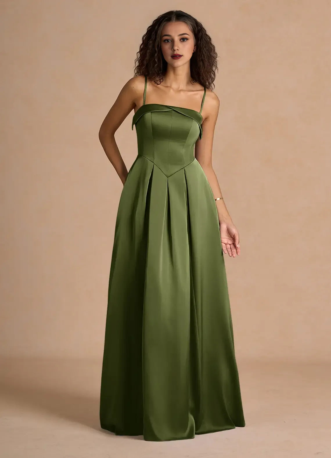 Dress Classic Off-the-Shoulder Elegant Maxi Dress Prom Dress Modern A-Line Pleats Evening Dress
