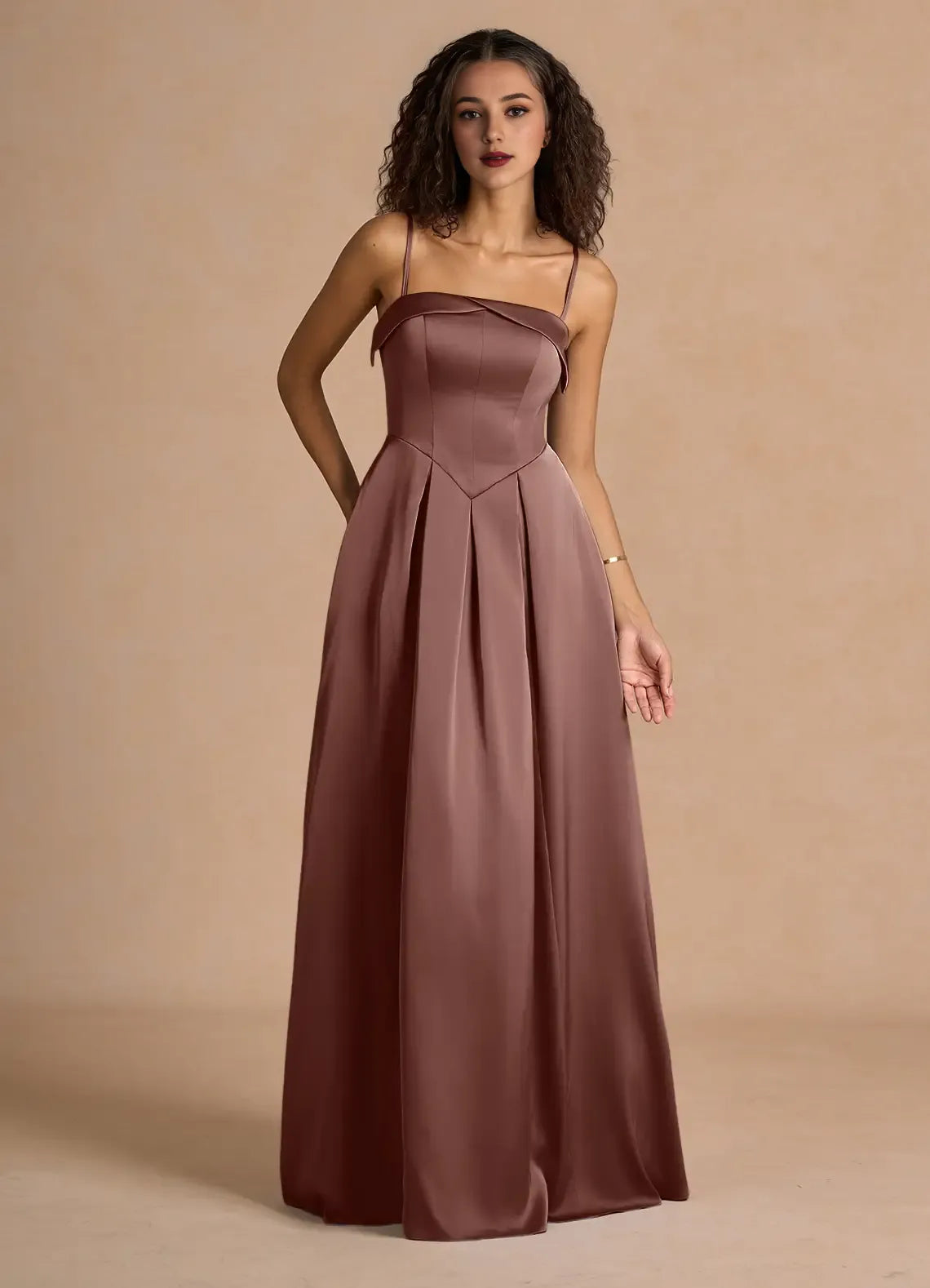 Dress Classic Off-the-Shoulder Elegant Maxi Dress Prom Dress Modern A-Line Pleats Evening Dress