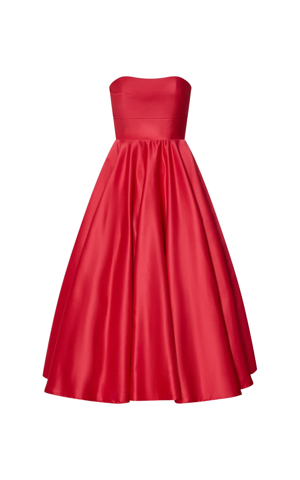 Navy Dress Classic Strapless A-Line Midi Dress Solid Color Sleeveless Backless Party Evening Dress