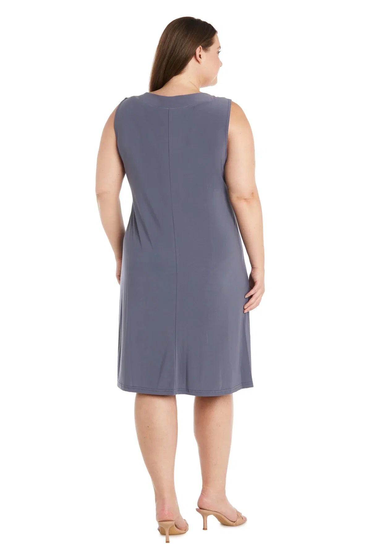 Dress Elegant Long Sleeves Prom Dress Round Neck Short Mother Of The Bride Plus Size Dress