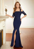 Dress Elegant Off-the-Shoulder Prom Dress Mermaid Full Length Mother Of The Bride With Applique
