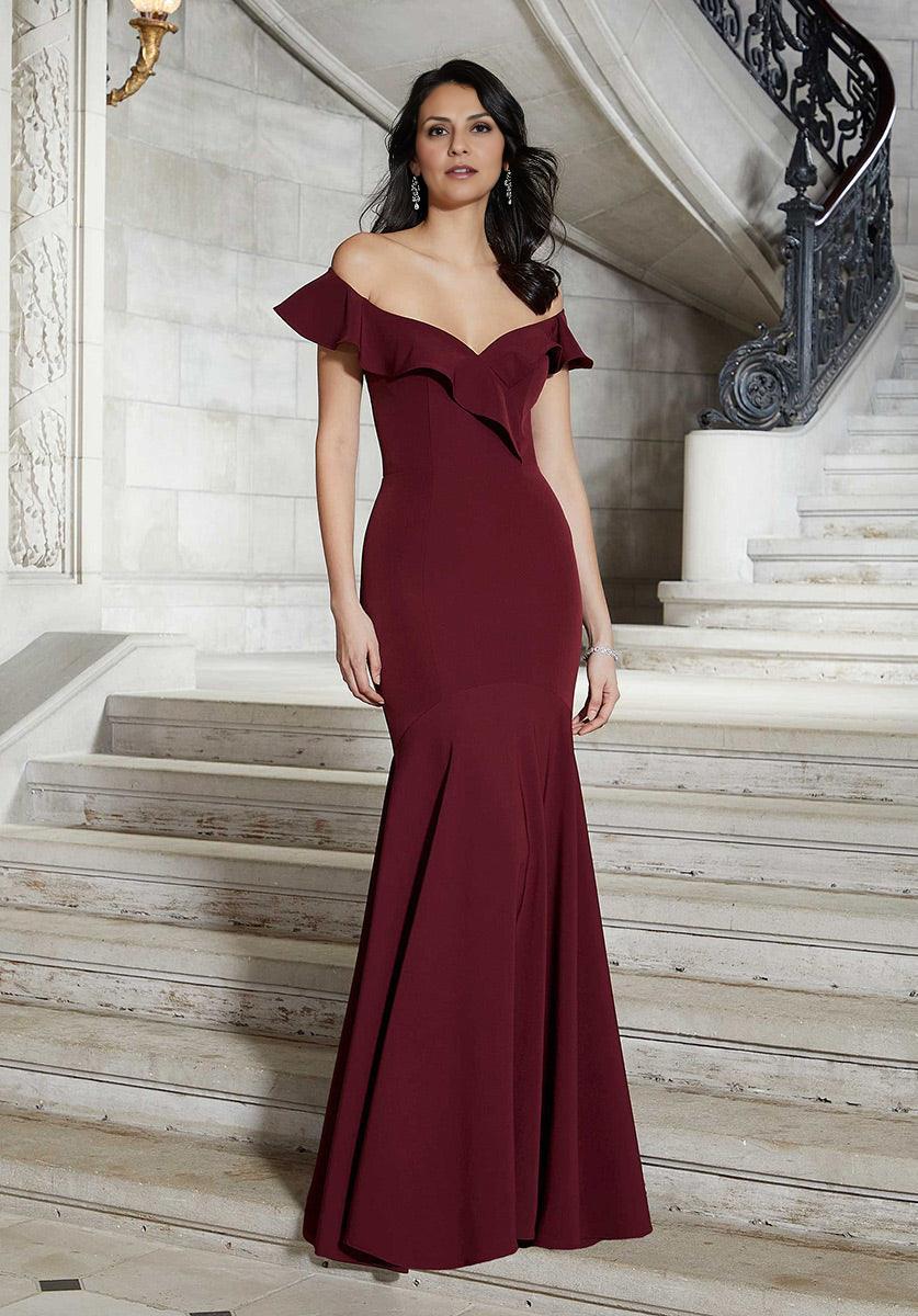 Dress Elegant Off-the-Shoulder Sleeveless Prom Dress Mermaid Full Length Ruffle Mother Of The Bride With Train