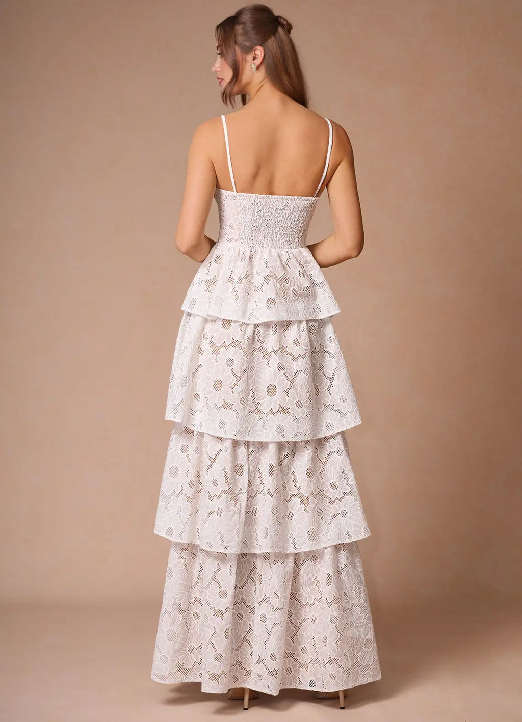 Dress Elegant Spaghetti Straps Sleeveless Romantic Appliques Evening Dress Floor Length Slit Prom Dress