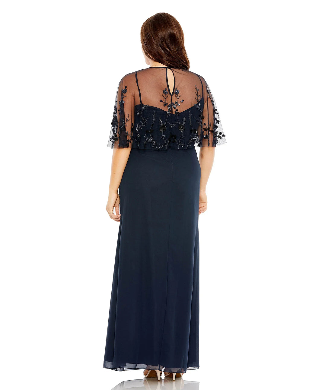 Dress Elegant Straight Tube Sleeveless with Cape Formal Dress Spaghetti Straps Mother of the Bride Dress