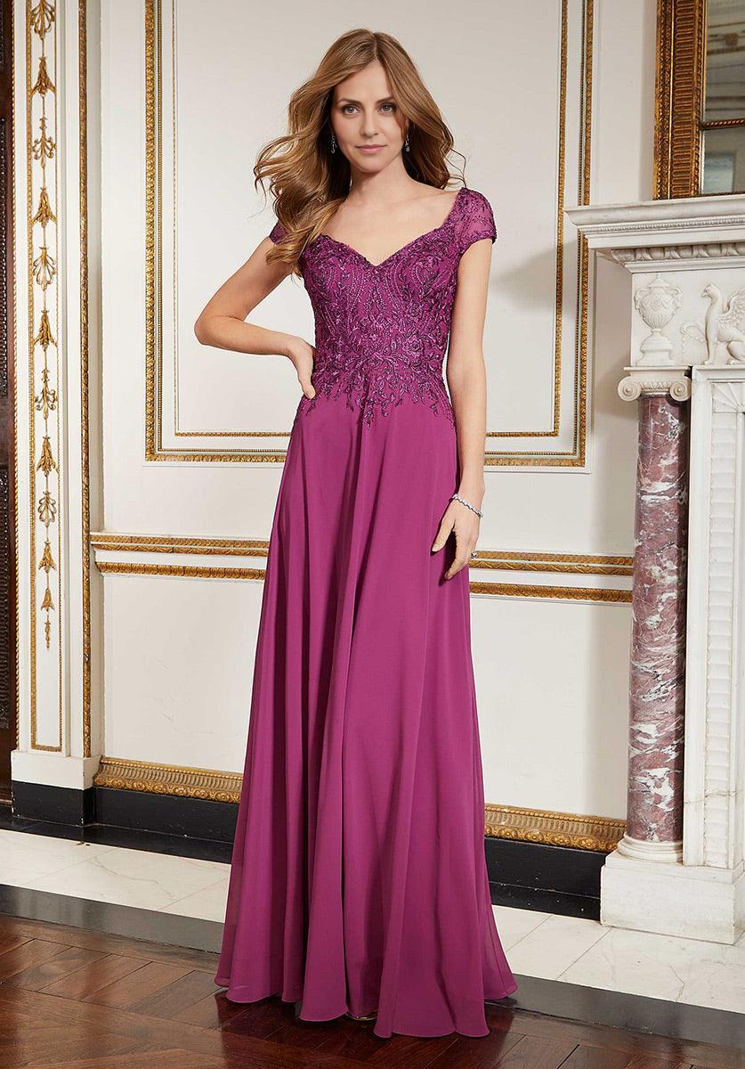 Dress Elegant Sweetheart Cap Sleeve Prom Dress A-line Full Length Ruched Mother Of The Bride With Applique