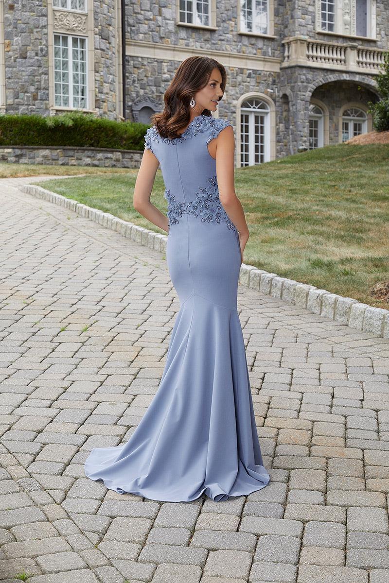 Dress Elegant V Neck Cap Sleeve Prom Dress Mermaid Ruched Mother Of The Bride With Sweep Train