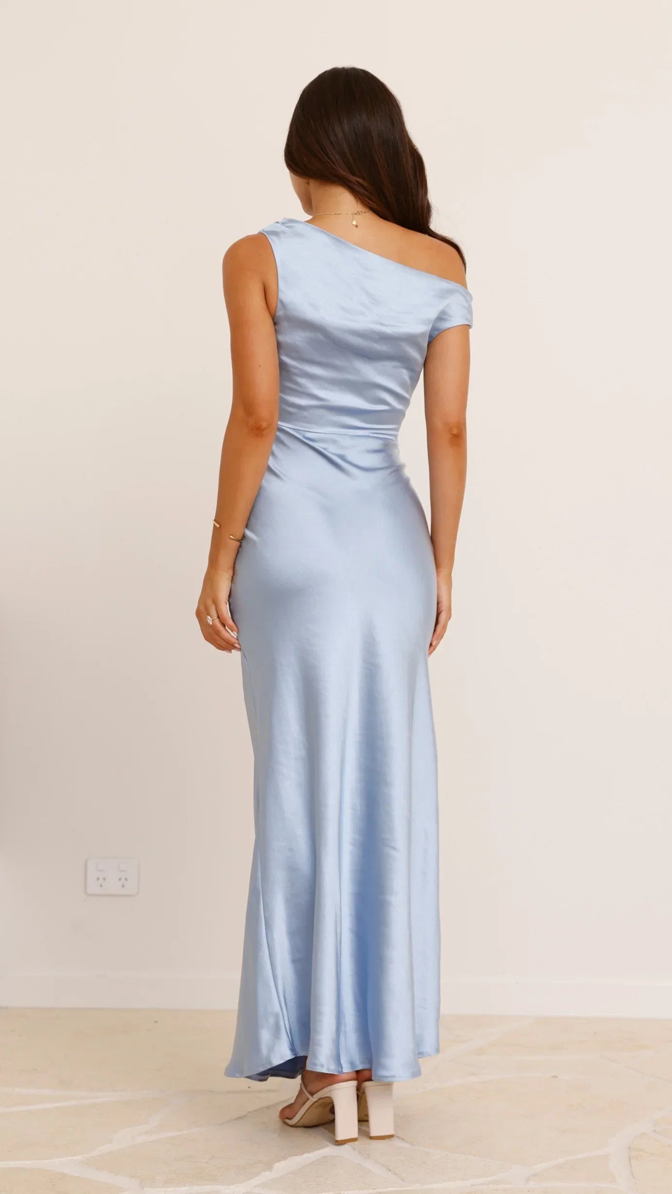 Yellow Dress Fashion Off Shoulder Maxi Dress Mermaid Sleeveless Solid Color Sheath Full Coverage Prom Dress