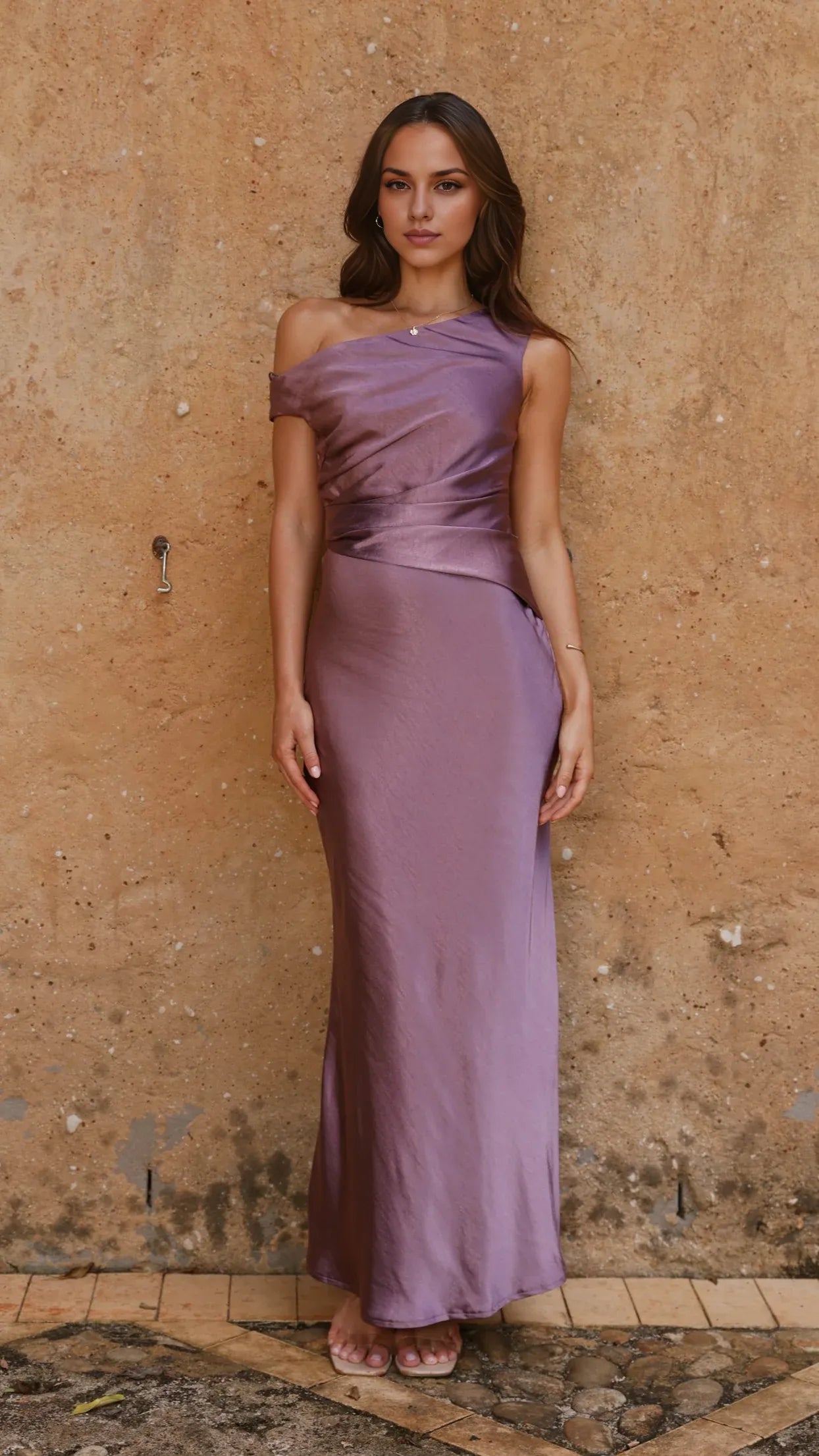 Yellow Dress Fashion Off Shoulder Maxi Dress Mermaid Sleeveless Solid Color Sheath Full Coverage Prom Dress