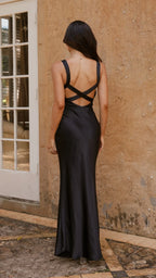 Dress Fashion V Neck Regular Straps Maxi Dress Olive Sheath Backless Solid Color Sleeveless Prom Dress