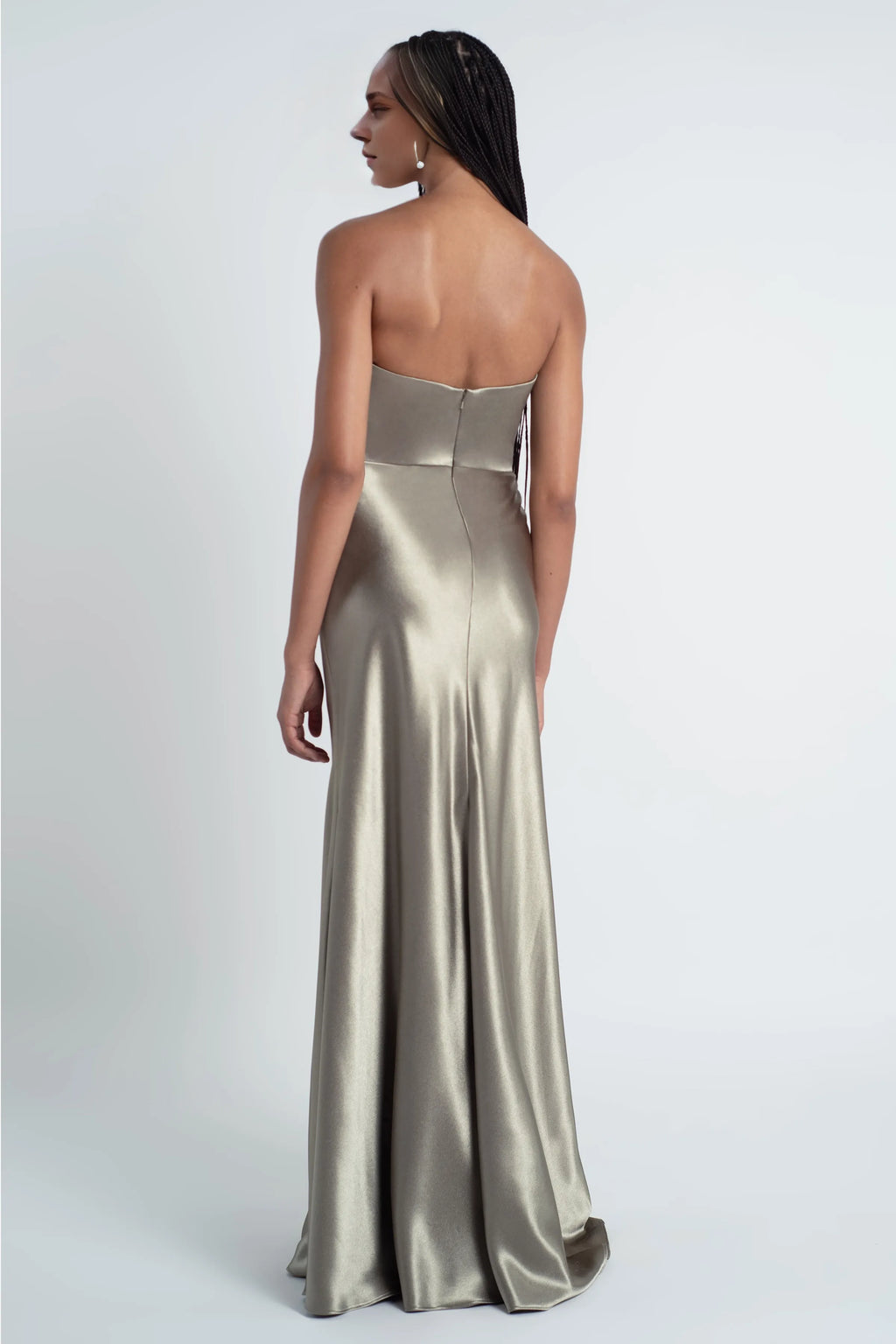 Dress Fashionable Cowl Neck Off The Shoulder Sleeve Evening Dress Bridesmaid Dress Floor-Length Sheath Prom Dress