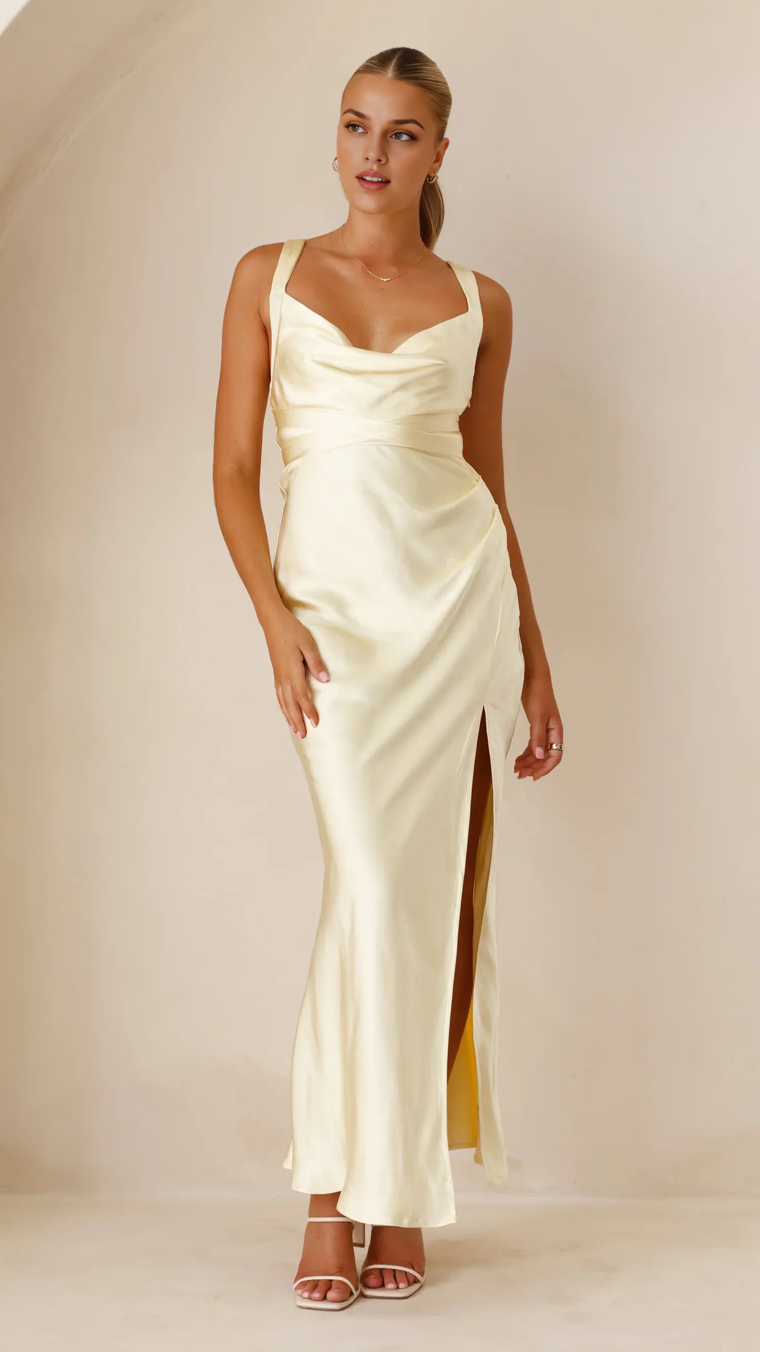 Lilac Dress Fashionable Regular Straps Maxi Dress Mermaid Sleeveless Solid Color Sheath Backless Prom Dress