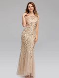 Dress Mermaid Prom Dresses Short Sleeves Birthday Semi Formal Maxi Dress
