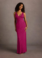 Dress Regular Straps Deep V Neck Elegant Appliques Maxi Dress Sleeveless Mermaid Backless Prom Dress