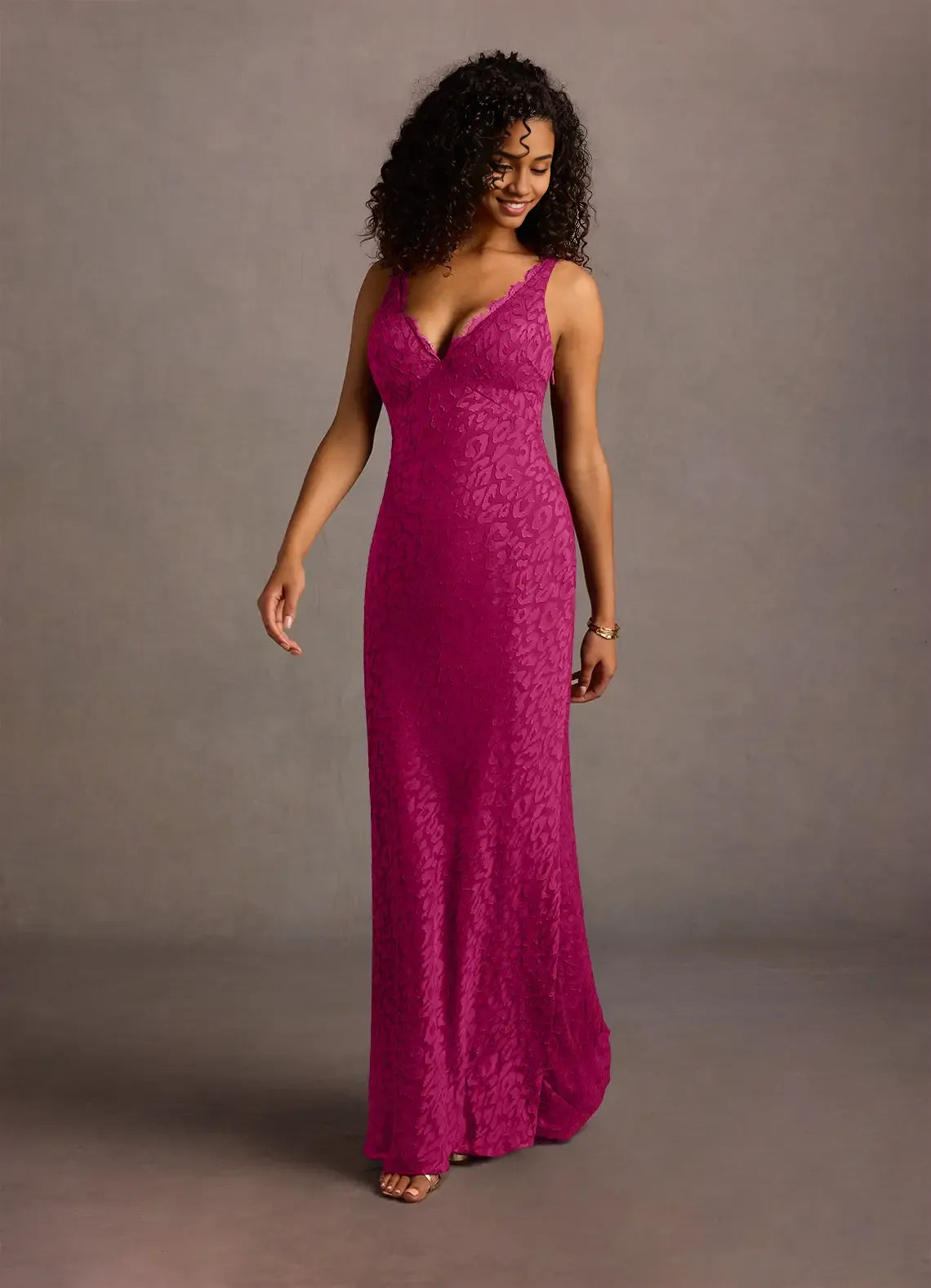 Dress Regular Straps Deep V Neck Elegant Appliques Maxi Dress Sleeveless Mermaid Backless Prom Dress