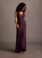 Dress Regular Straps Deep V Neck Elegant Appliques Maxi Dress Sleeveless Mermaid Backless Prom Dress