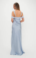 Dress Regular Straps Square Neck Sleeveless Maxi Dress Column Simple Backless Prom Dress