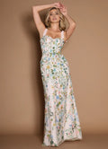 Dress Regular Straps Sweetheart Elegant Maxi Dress Prom Dress Backless Romantic Flower Mermaid Evening Dress