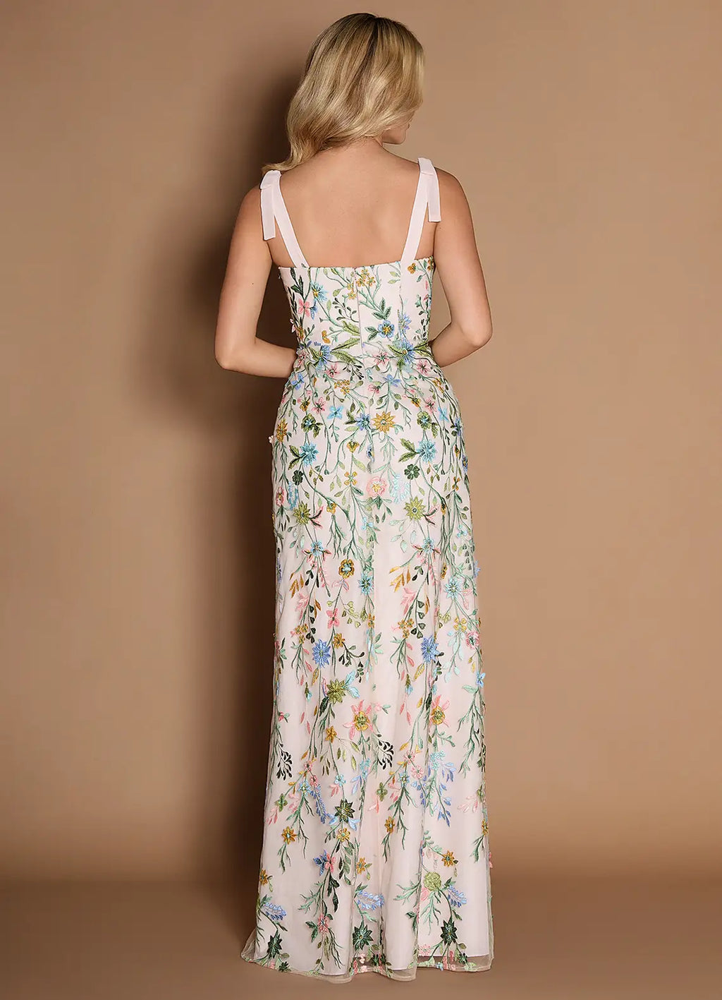 Dress Regular Straps Sweetheart Elegant Maxi Dress Prom Dress Backless Romantic Flower Mermaid Evening Dress