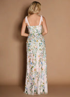 Dress Regular Straps Sweetheart Elegant Maxi Dress Prom Dress Backless Romantic Flower Mermaid Evening Dress