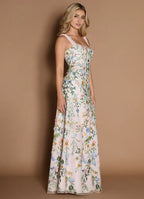 Dress Regular Straps Sweetheart Elegant Maxi Dress Prom Dress Backless Romantic Flower Mermaid Evening Dress