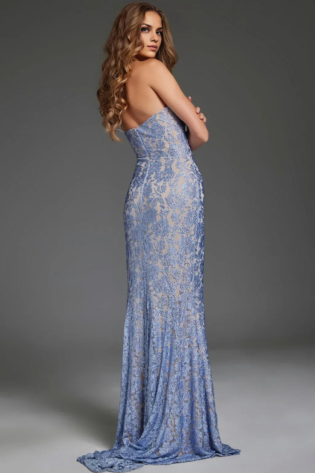 Dress Romantic Appliques Long One Shoulder Evening Gown Formal Dress Sleeveless Prom Dress With Hight Slit