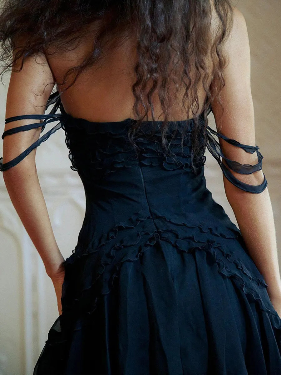 Dress Ruffles Dress Off The Shoulder Backless Rave Club Mini Dresses Homecoming Dress