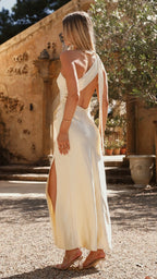 Black Dress Simple One Shoulder Maxi Dress Sheath Backless Solid Color Sleeveless Prom Dress