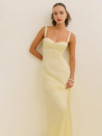Dress Simple Regular Straps Sleeveless Mermaid Prom Dress Maxi Dress Sheath Backless Up Evening Dress