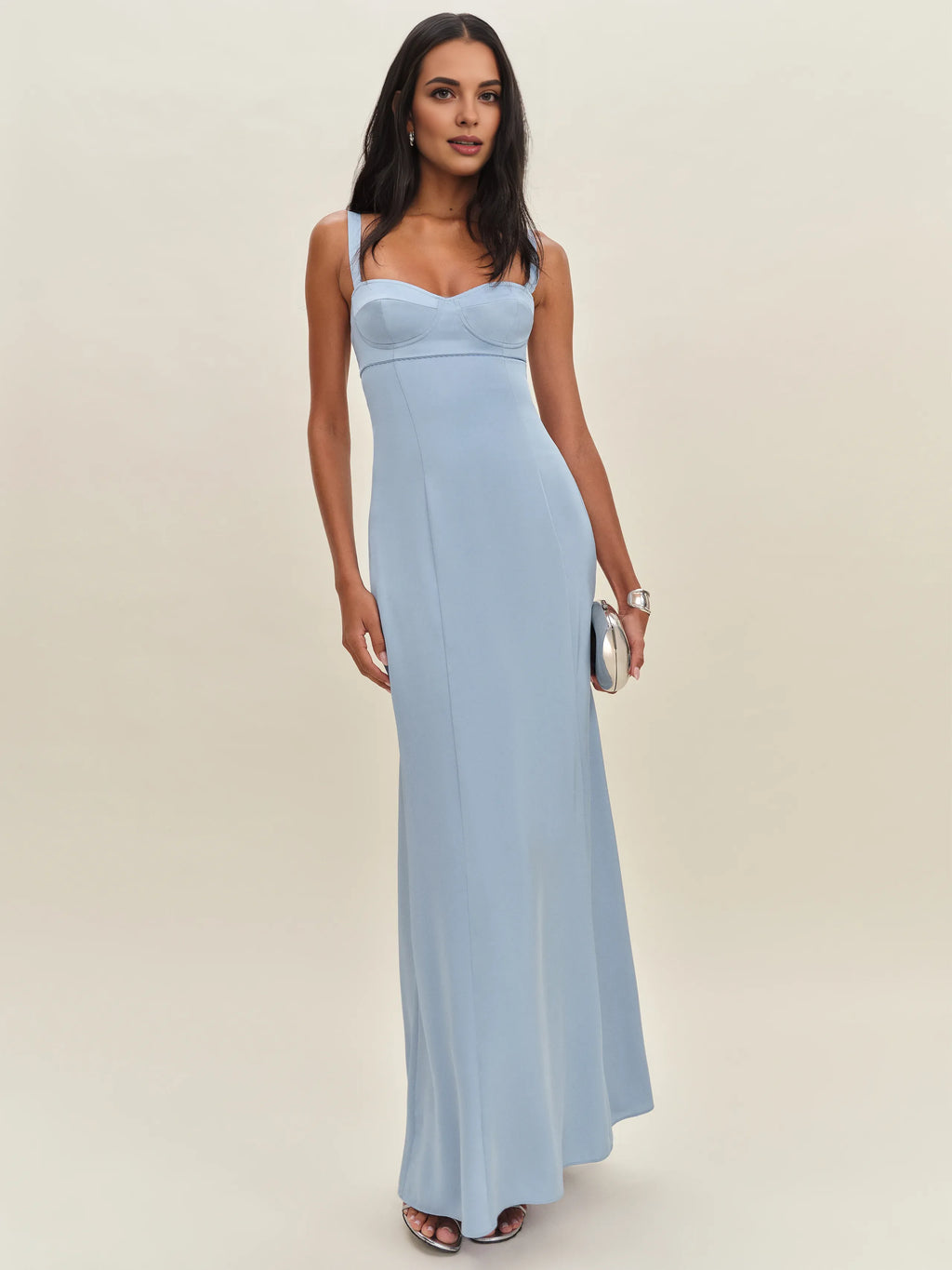 Dress Simple Regular Straps Sleeveless Mermaid Prom Dress Maxi Dress Sheath Backless Up Evening Dress