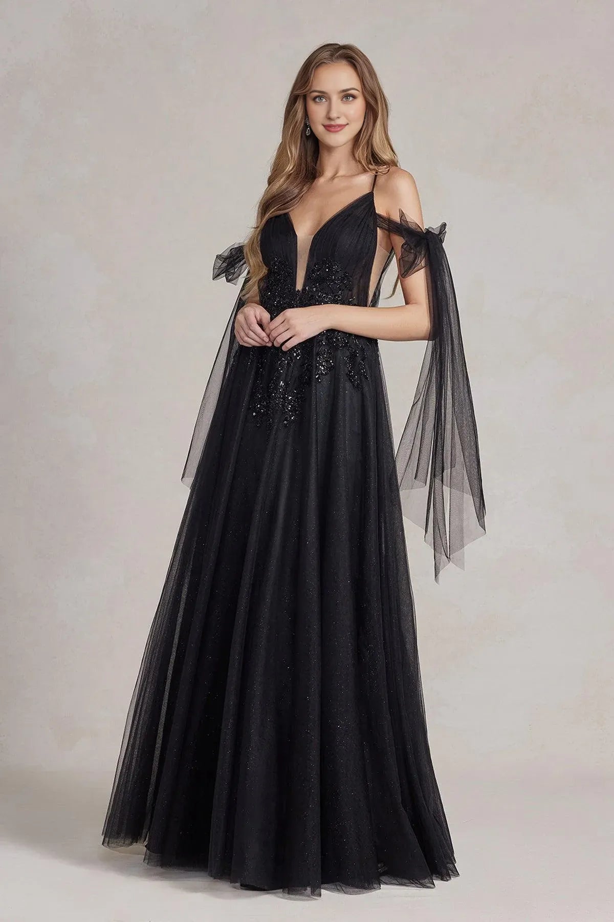 Dress Spaghetti Straps Luxury Sleeveless Formal Dress A-Line Full Length Backless Prom Dress