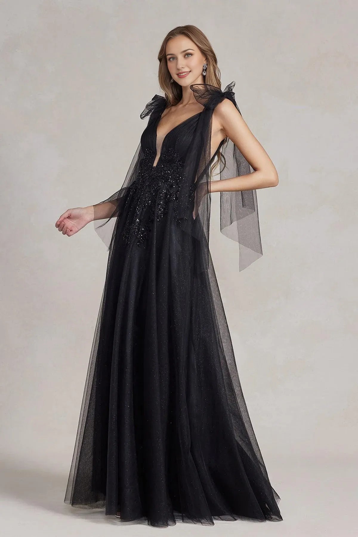 Dress Spaghetti Straps Luxury Sleeveless Formal Dress A-Line Full Length Backless Prom Dress