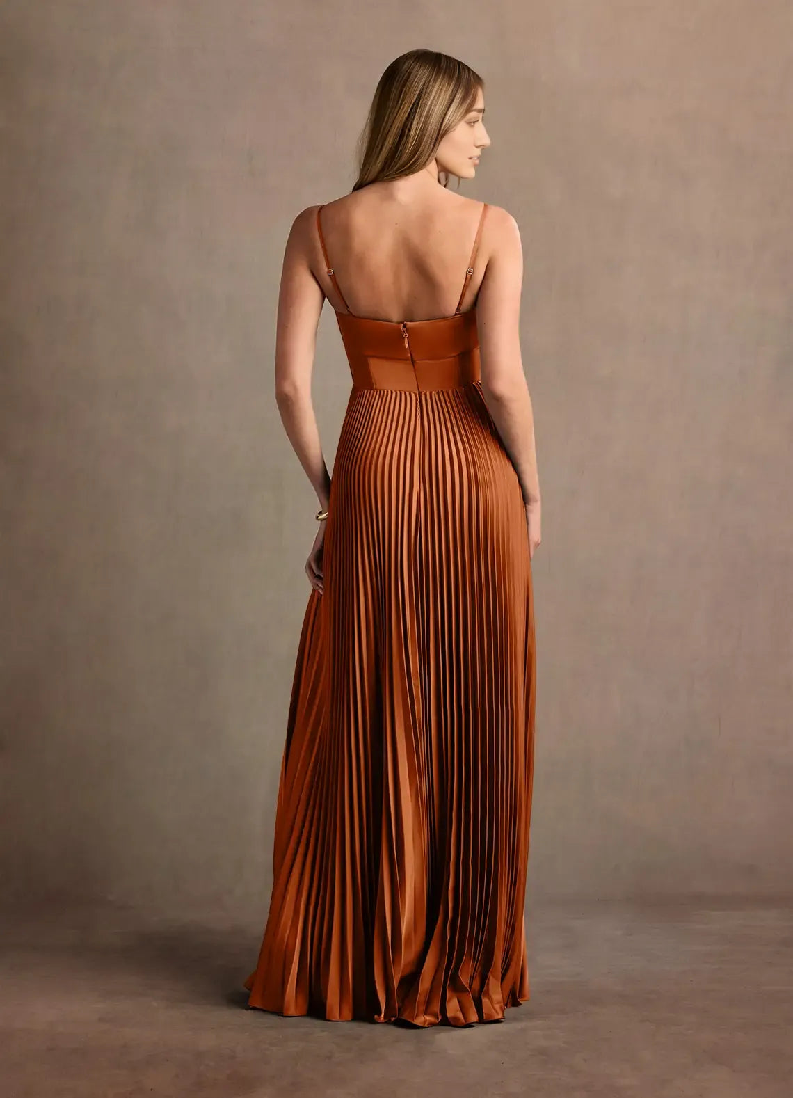 Dress Spaghetti Straps Sweetheart Elegant Maxi Dress Prom Dress Backless Ruched A-Line Evening Dress With Slit