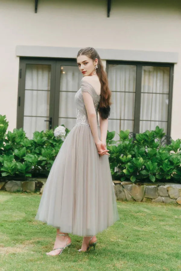 Dress Sparkle A-line Corset Waist Ankle Length Maxi Dress Sleeveless Elegant Pleated Backless Prom Dress
