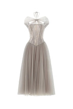 Dress Sparkle A-line Corset Waist Ankle Length Maxi Dress Sleeveless Elegant Pleated Backless Prom Dress